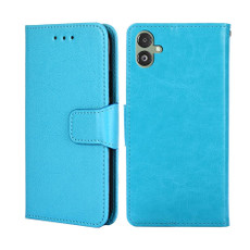For Samsung Galaxy F14 5G Crystal Texture Leather Phone Case(Sky Blue)
