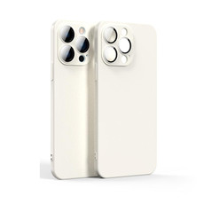 Lens Glass Film Liquid State Phone Case For iPhone 11 Pro(White)