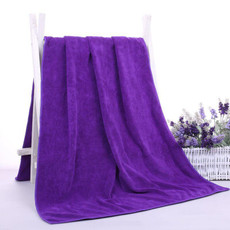 30x70cm Nano Thickened Large Bath Towel Hairdresser Beauty Salon Adult With Soft Absorbent Towel(Dark Purple)