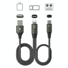 T22 8 Pin To Type-C/USB-C+USB Live OTG Sound Card Cable Mobile Phone Charging Audio Recording Data Cable