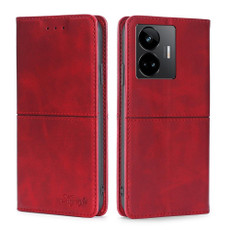 For Realme GT Neo 5 / GT3 / GT Neo 5 240W Cow Texture Magnetic Horizontal Flip Leather Phone Case(Red) For Realme GT Neo 5 / GT3 / GT Neo 5 240W Cow Texture Magnetic Horizontal Flip Leather Phone Case(Red)