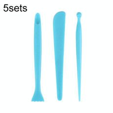 5sets Plastic Sculpture Clay Pottery Tool Knife Set(3pcs/set)