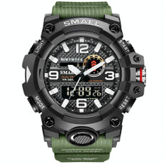 SMAEL 8035 Outdoor Sports Waterproof Dual Display Men Watch(Army Green) SMAEL 8035 Outdoor Sports Waterproof Dual Display Men Watch(Army Green)