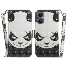 For OnePlus Nord N20 5G 3D Colored Horizontal Flip Leather Phone Case(Angry Bear)