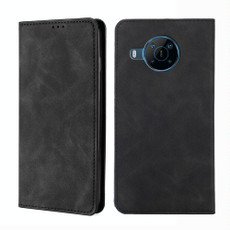 For Nokia X100 Skin Feel Magnetic Horizontal Flip Leather Phone Case(Black)