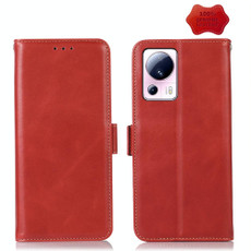 For Xiaomi 13 Lite / Civi 2 Crazy Horse Top Layer Cowhide Leather Phone Case(Red)