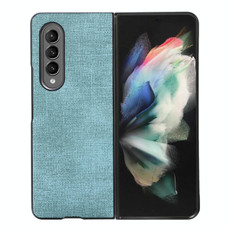 For Samsung Galaxy Z Fold3 5G Brugg Texture PU+TPU+PC Shockproof Phone Case(Light Green)