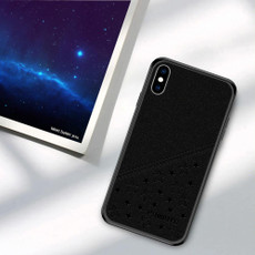 For iPhone X / XS PINWUYO Full Coverage Waterproof Shockproof PC+TPU+PU Case(Black)