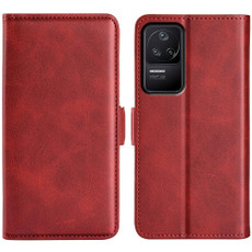 For Xiaomi Redmi K40S Dual-side Magnetic Buckle Horizontal Flip Leather Phone Case(Red)