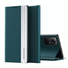 For Xiaomi Redmi Note 12S Side Electroplated Adsorption Leather Phone Case(Green) For Xiaomi Redmi Note 12S Side Electroplated Adsorption Leather Phone Case(Green)