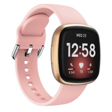 For Fitbit Versa 3 Silicone Watch Band(Pink)