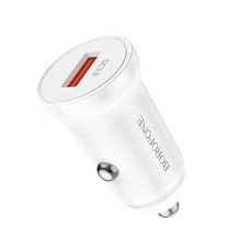 Borofone BZ18 Single USB Port QC3.0 Car Charger(White)