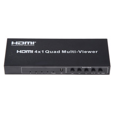 4 in 1 Out HDMI Quad Multi-viewer with Seamless Switcher, AU Plug