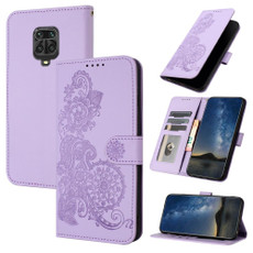 For xiaomi Redmi Note 9S Datura Flower Embossed Flip Leather Phone Case(Purple) For xiaomi Redmi Note 9S Datura Flower Embossed Flip Leather Phone Case(Purple)