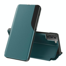 For Samsung Galaxy S21+ 5G Attraction Flip Holder Leather Phone Case(Green) For Samsung Galaxy S21+ 5G Attraction Flip Holder Leather Phone Case(Green)