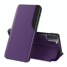 For Samsung Galaxy S21+ 5G Attraction Flip Holder Leather Phone Case(Purple) For Samsung Galaxy S21+ 5G Attraction Flip Holder Leather Phone Case(Purple)