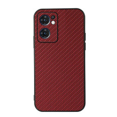 For OPPO Reno7 5G International Accurate Hole Carbon Fiber Texture Shockproof Case(Red) For OPPO Reno7 5G International Accurate Hole Carbon Fiber Texture Shockproof Case(Red)