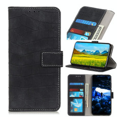 For OnePlus ACE/10R Magnetic Crocodile Texture Horizontal Flip Leather Phone Case(Black)
