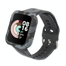 For Xiaomi Redmi Watch Camouflage Silicone Watch Band(Black)