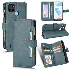 For OPPO Realme C21Y Litchi Texture Zipper Leather Phone Case(Green) For OPPO Realme C21Y Litchi Texture Zipper Leather Phone Case(Green)