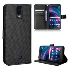 For BLU View 3 B140DL Diamond Texture Leather Phone Case(Black)