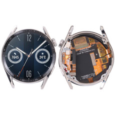 Dual Cable Edition Original LCD Screen and Digitizer Full Assembly With Frame for Huawei Watch GT 3 46mm JPT-B19(Silver) Dual Cable Edition Original LCD Screen and Digitizer Full Assembly With Frame for Huawei Watch GT 3 46mm JPT-B19(Silver)