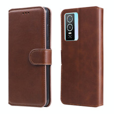 For vivo Y76s / Y76 5G Classic Calf Texture Flip Leather Case(Brown)