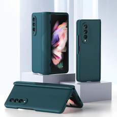 For Samsung Galaxy Z Fold3 5G 360 Full Body Armor Hinge Flip Phone Case(Green)