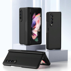For Samsung Galaxy Z Fold3 5G 360 Full Body Armor Hinge Flip Phone Case(Black)