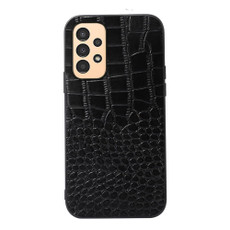 For Samsung Galaxy A13 4G Crocodile Top Layer Cowhide Leather Phone Case(Black) For Samsung Galaxy A13 4G Crocodile Top Layer Cowhide Leather Phone Case(Black)