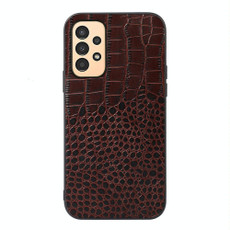 For Samsung Galaxy A13 4G Crocodile Top Layer Cowhide Leather Phone Case(Coffee) For Samsung Galaxy A13 4G Crocodile Top Layer Cowhide Leather Phone Case(Coffee)