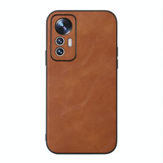 For Xiaomi 12 Lite Cowhide Texture PU Phone Case(Brown)