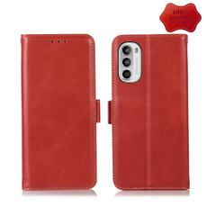 For Motorola Moto G52 4G Crazy Horse Top Layer Cowhide Leather Phone Case(Red) For Motorola Moto G52 4G Crazy Horse Top Layer Cowhide Leather Phone Case(Red)