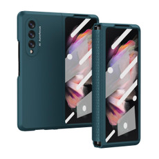 For Samsung Galaxy Z Fold3 5G 360 Full Body TPU Hinge Flip Phone Case(Green)