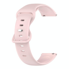 For Garmin Forerunner 645 Music 20mm Solid Color Silicone Watch Band(Pink)