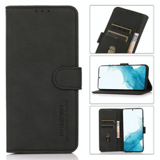 For Samsung Galaxy S22 5G KHAZNEH Matte Texture Leather Phone Case(Black) For Samsung Galaxy S22 5G KHAZNEH Matte Texture Leather Phone Case(Black)