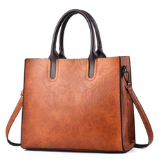 TFZ 1005 Vintage Commute Square Handbags(Khaki)