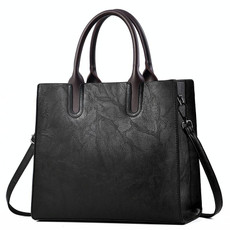 TFZ 1005 Vintage Commute Square Handbags(Black)