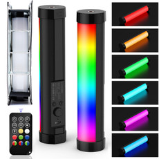 LUXCeO P100 RGB Photo Video Light Stick Handheld Fill Light with Remote Control & Grid Softbox