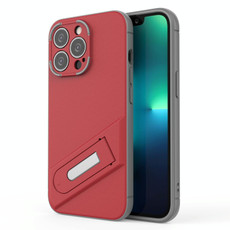 For iPhone 13 Pro Invisible Holder TPU + PC Phone Case (Red)