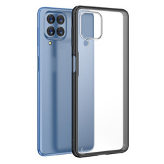 For Samsung Galaxy M53 Four-corner Shockproof TPU + PC Protective Phone Case(Black)