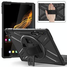 For Samsung Galaxy S8 Ultra / X900 Rotary Grab TPU + PC Tablet Case(Black) For Samsung Galaxy S8 Ultra / X900 Rotary Grab TPU + PC Tablet Case(Black)