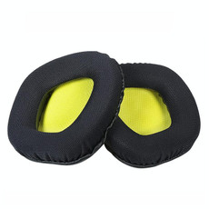 2 PCS Replacement Earpads for Corsair Void Pro Elite,Style:  Yellow Bottom Grid