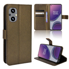 For OPPO Reno7 Z 5G / A96 5G Diamond Texture Leather Phone Case(Brown)
