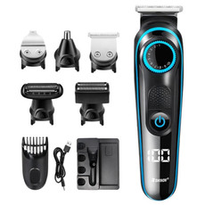 SHINON SH-1831 Multifunctional Electric Shaver Haircut Nose Hair Trimmer (Black)