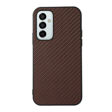 For Samsung Galaxy M23 / F23 5G Carbon Fiber Texture Shockproof Phone Case(Brown)