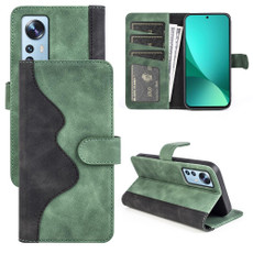 For Xiaomi 12 Stitching Horizontal Flip Leather Phone Case(Green)