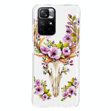 For Xiaomi Redmi Note 11 5G China Luminous TPU Protective Phone Case(Flower Deer) For Xiaomi Redmi Note 11 5G China Luminous TPU Protective Phone Case(Flower Deer)