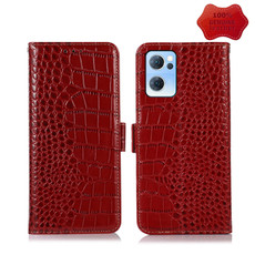For OPPO Reno7 5G CN Version Crocodile Top Layer Cowhide Leather Phone Case(Red) For OPPO Reno7 5G CN Version Crocodile Top Layer Cowhide Leather Phone Case(Red)