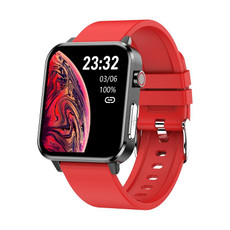 LOANIY E86 1.7 Inch Heart Rate Monitoring Smart Bluetooth Watch, Color: Red